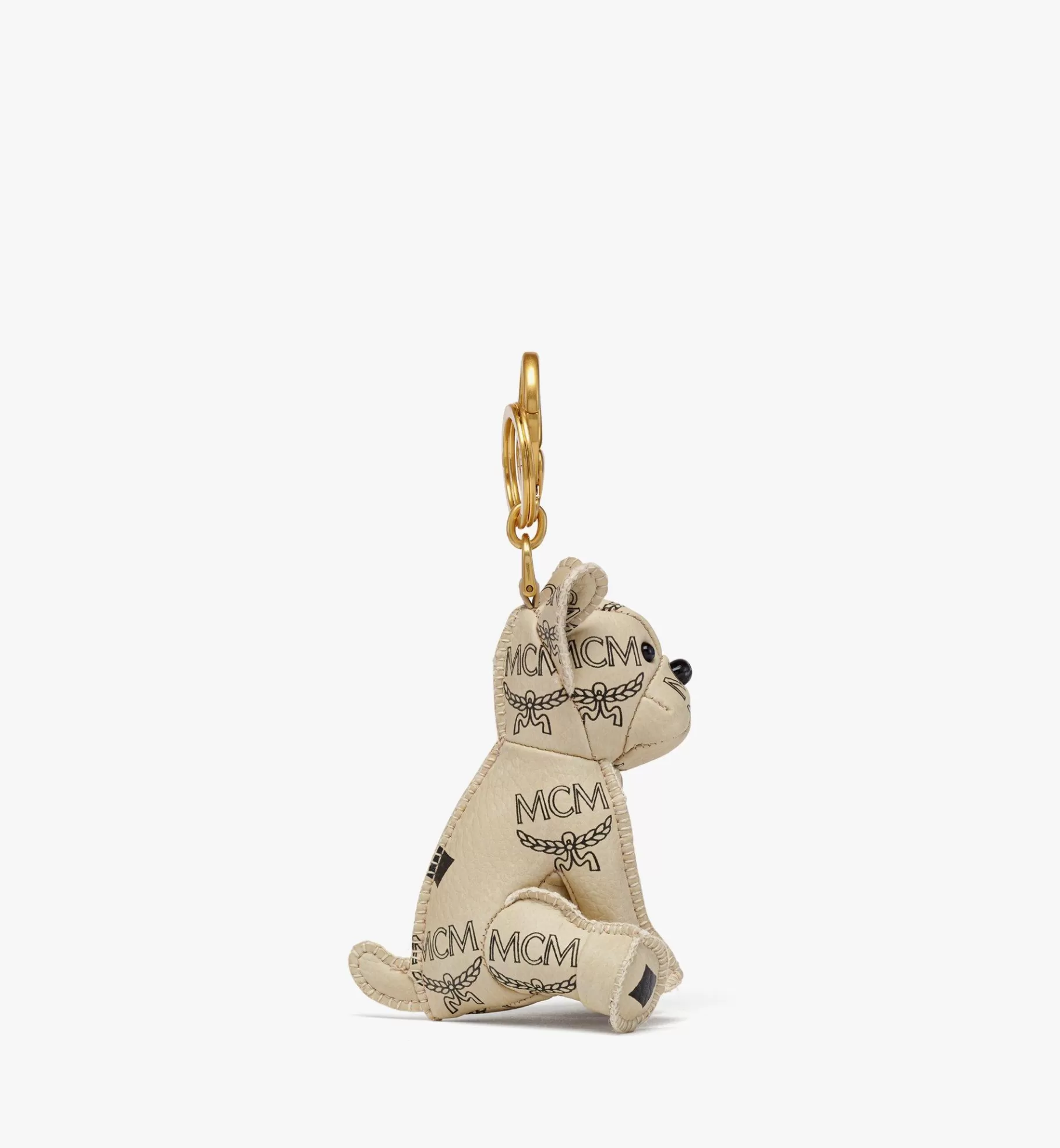 Discount Aren French Bulldog Charm In Visetos Women Bag Accessories | Card Holders & Small Accessories