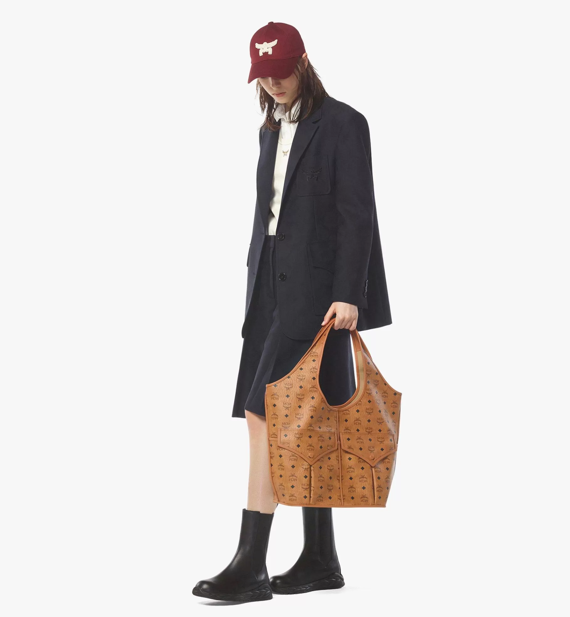 New Aren Mama Shopper In Visetos Women Totes & Shoppers | Mcm Icons