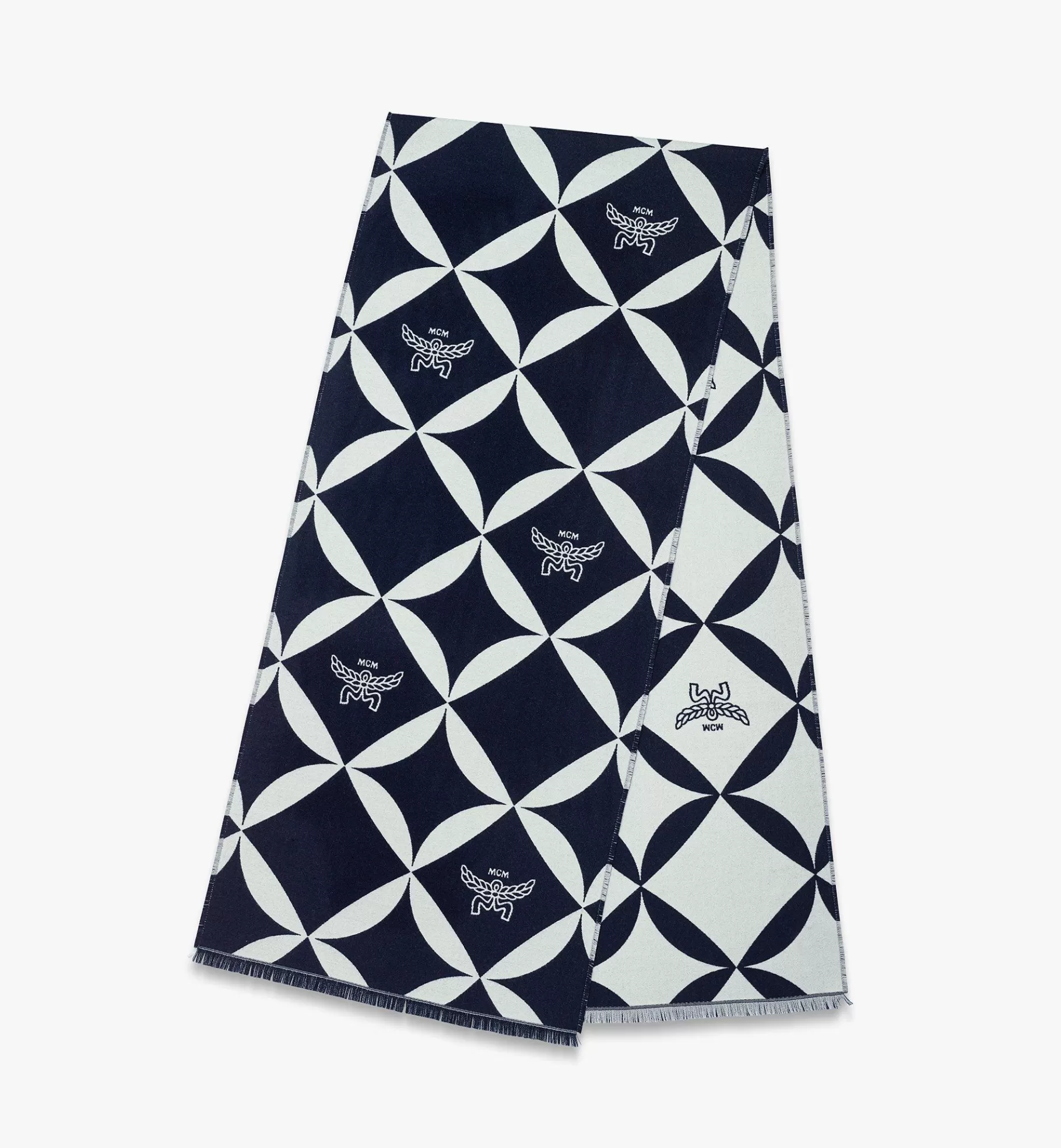 Cheap Bicolor Monogram Jacquard Wool Stole Women Scarves & Silk Accessories | Scarves