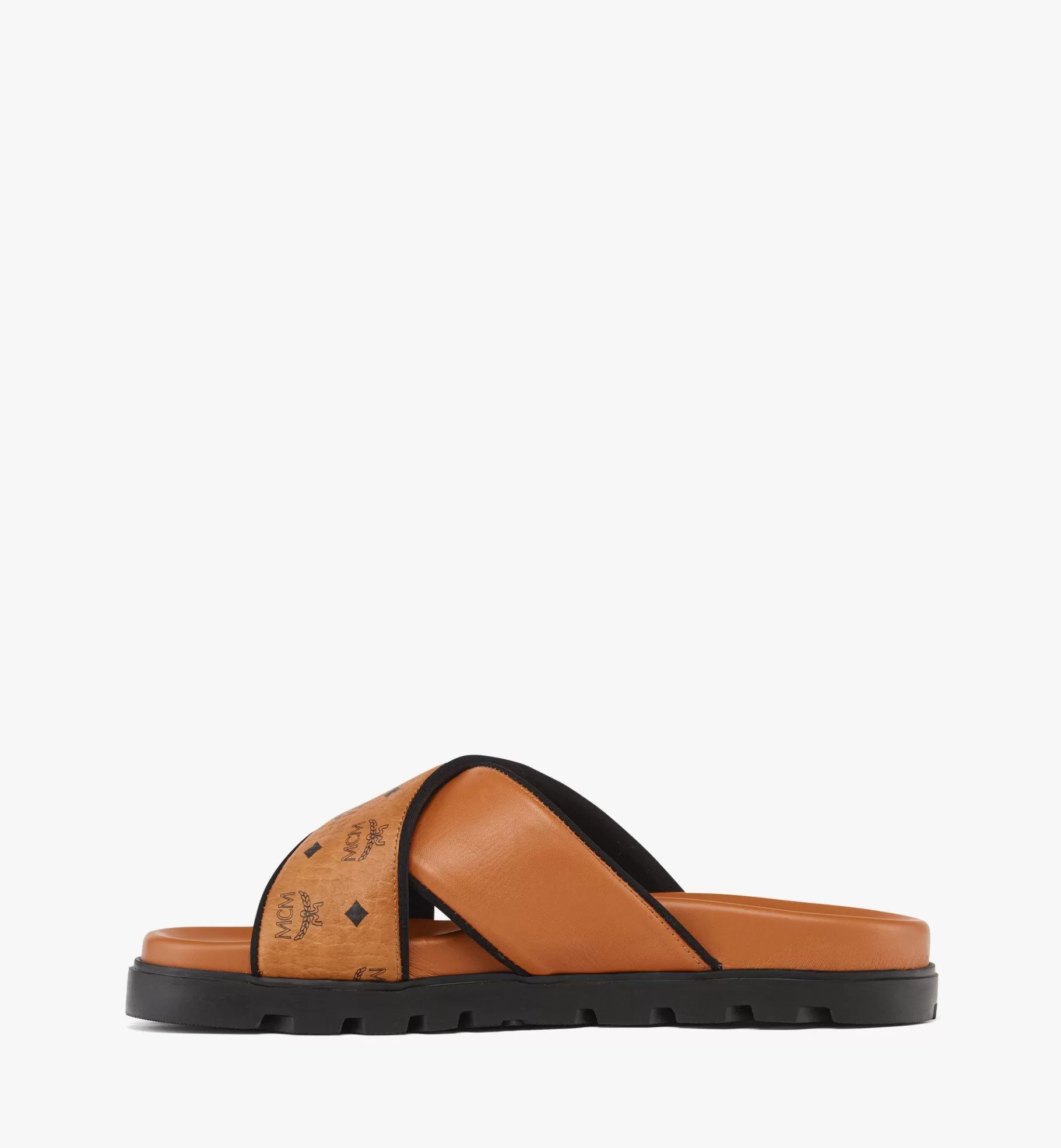 Fashion Cross Sandal In VIsetos Leather Mix Women Slides & Sandals | Slides & Sandals