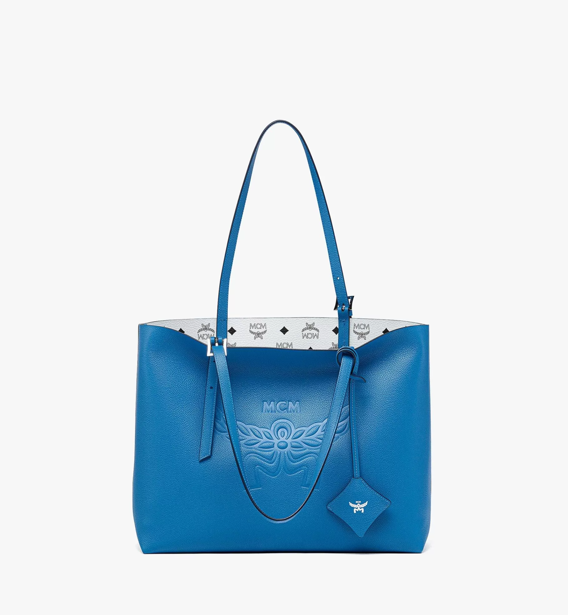 Store Himmel Shopper In Embossed Logo Leather Women Totes & Shoppers | Totes & Shoppers