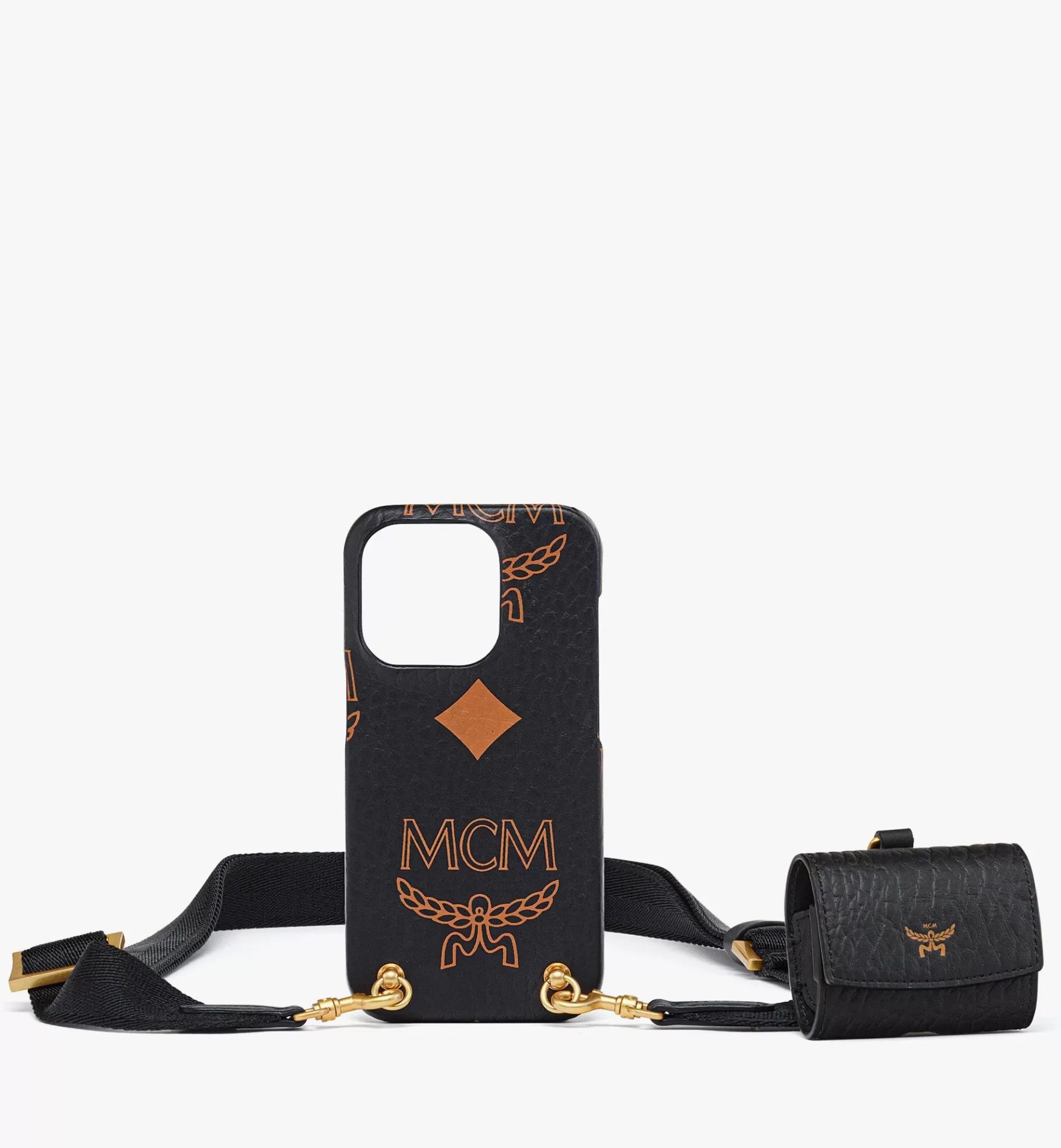 Best Sale IPhone 15 Pro Case W/ AirPods Pro Charm In Maxi Visetos Women Tech Accessories | Tech Accessories