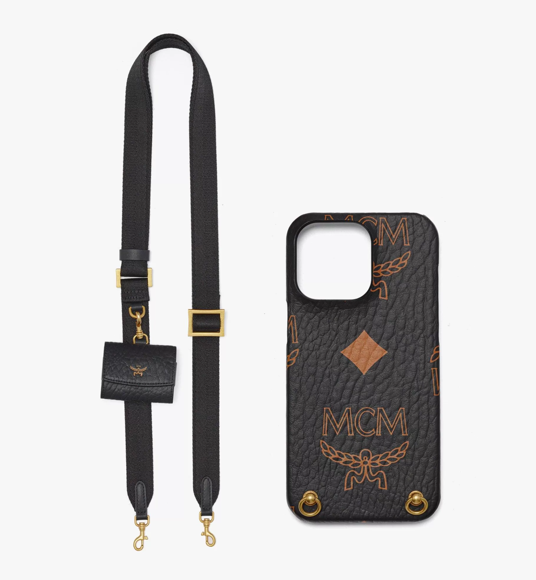 Discount IPhone 15 Pro Max Case W/ AirPods Pro Charm In Maxi Visetos Women Tech Accessories | Tech Accessories