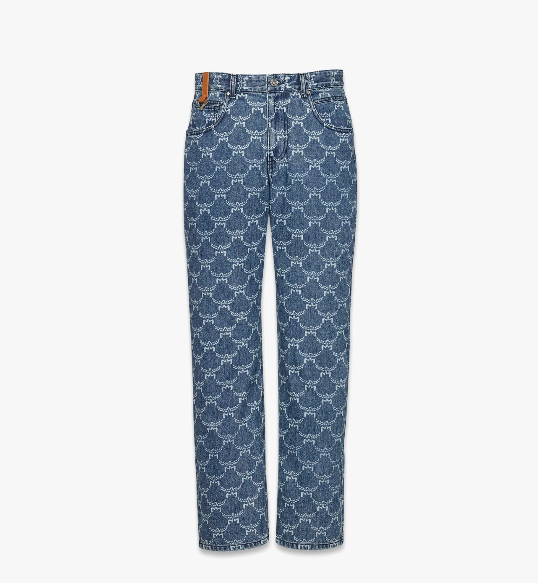 Sale Lauretos Monogram Denim Jeans Women Pants & Skirts | Pants & Shorts