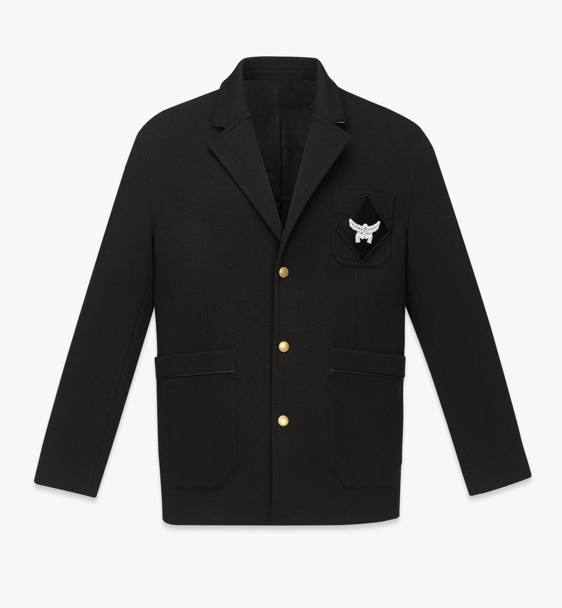 Cheap Logo Patch Ponte Blazer Jackets & Coats