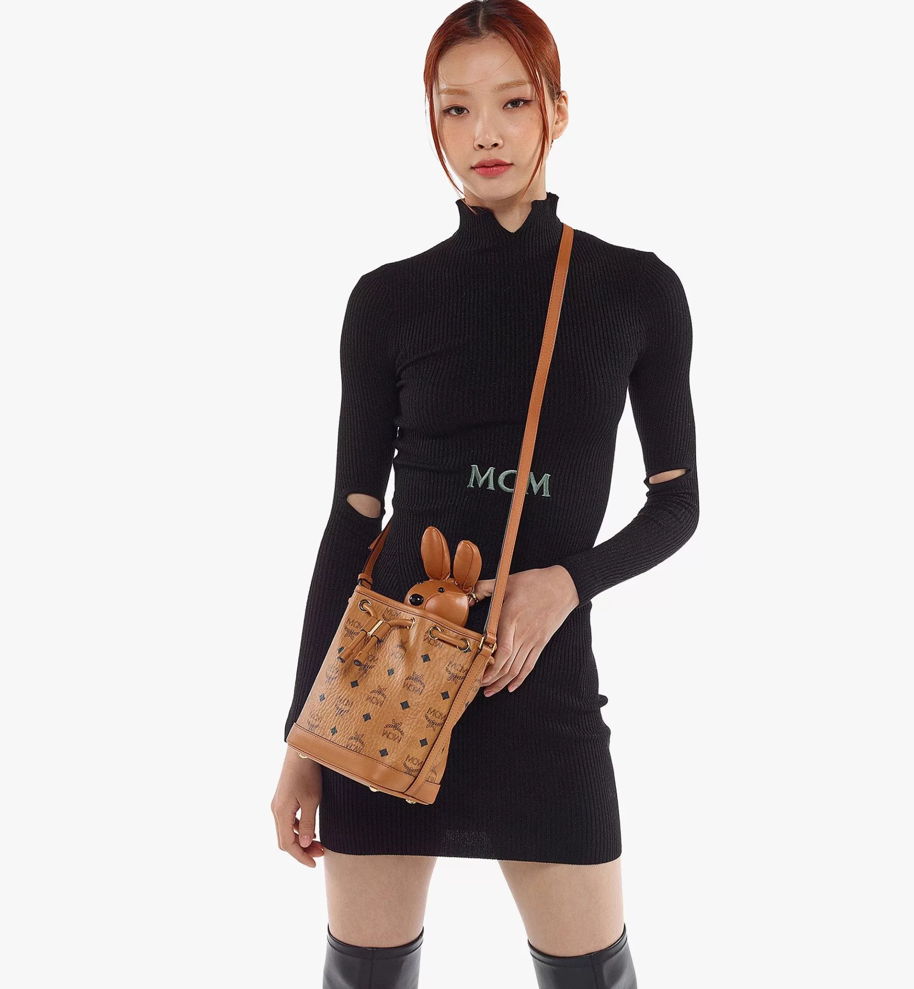 Fashion Park Rabbit Drawstring Bag In Visetos Women Shoulder & Crossbody Bags | Mini Bags