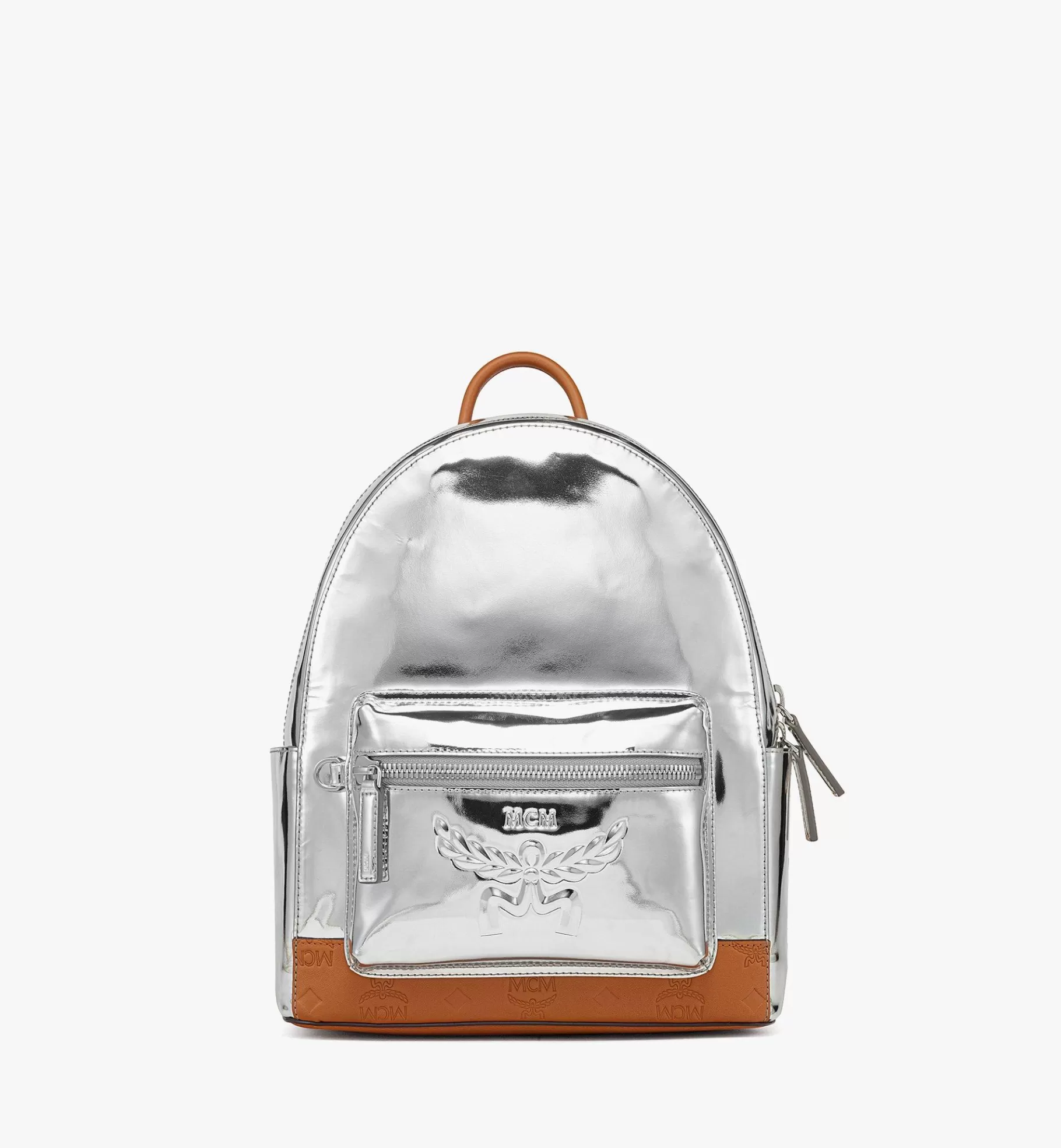 Cheap Stark Backpack In Metallic Mirror Leather Women Backpacks & Belt Bags | Backpacks