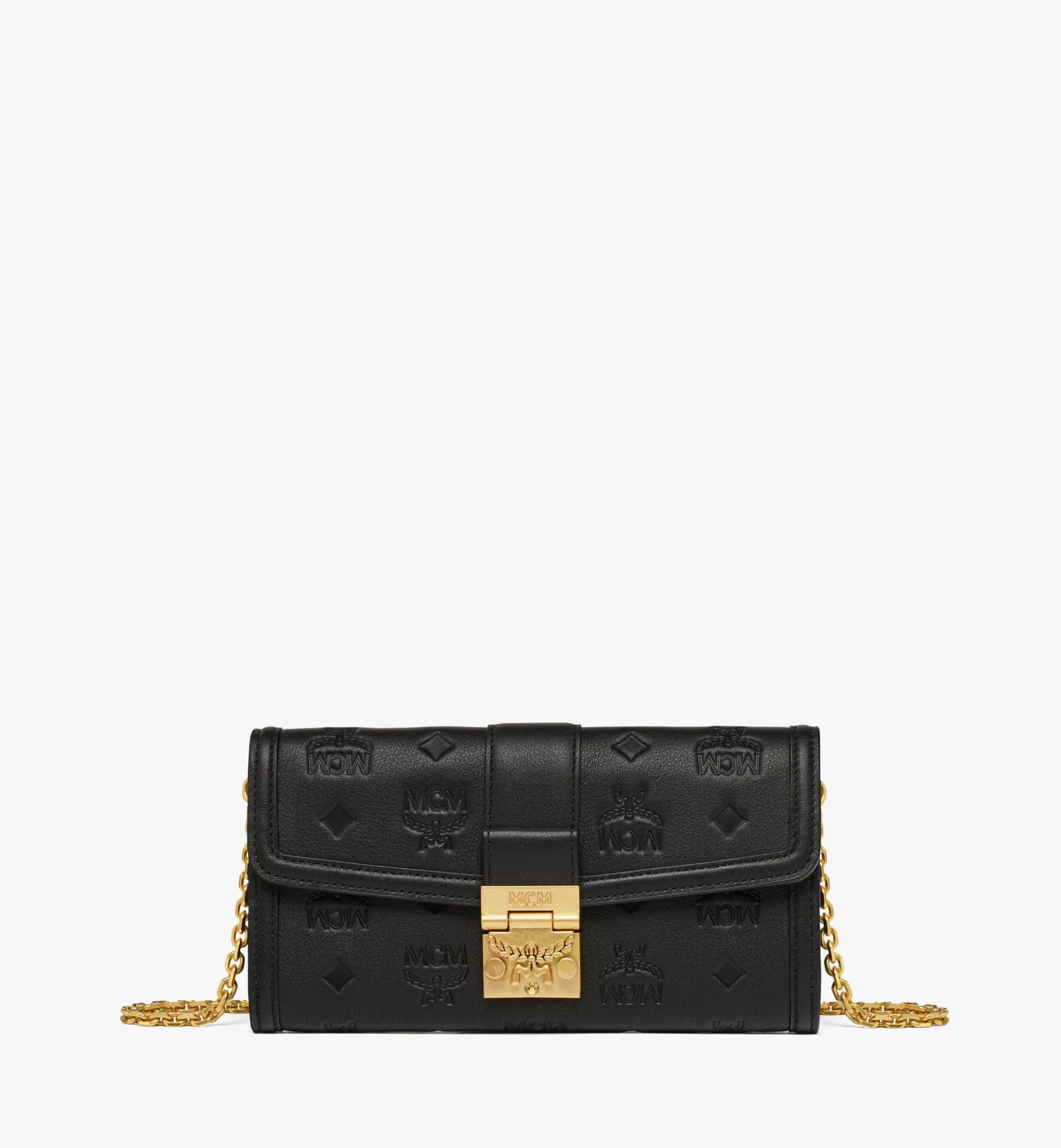 Clearance Tracy Chain Wallet In Embossed Monogram Leather Women Mini Bags | Crossbody Wallets